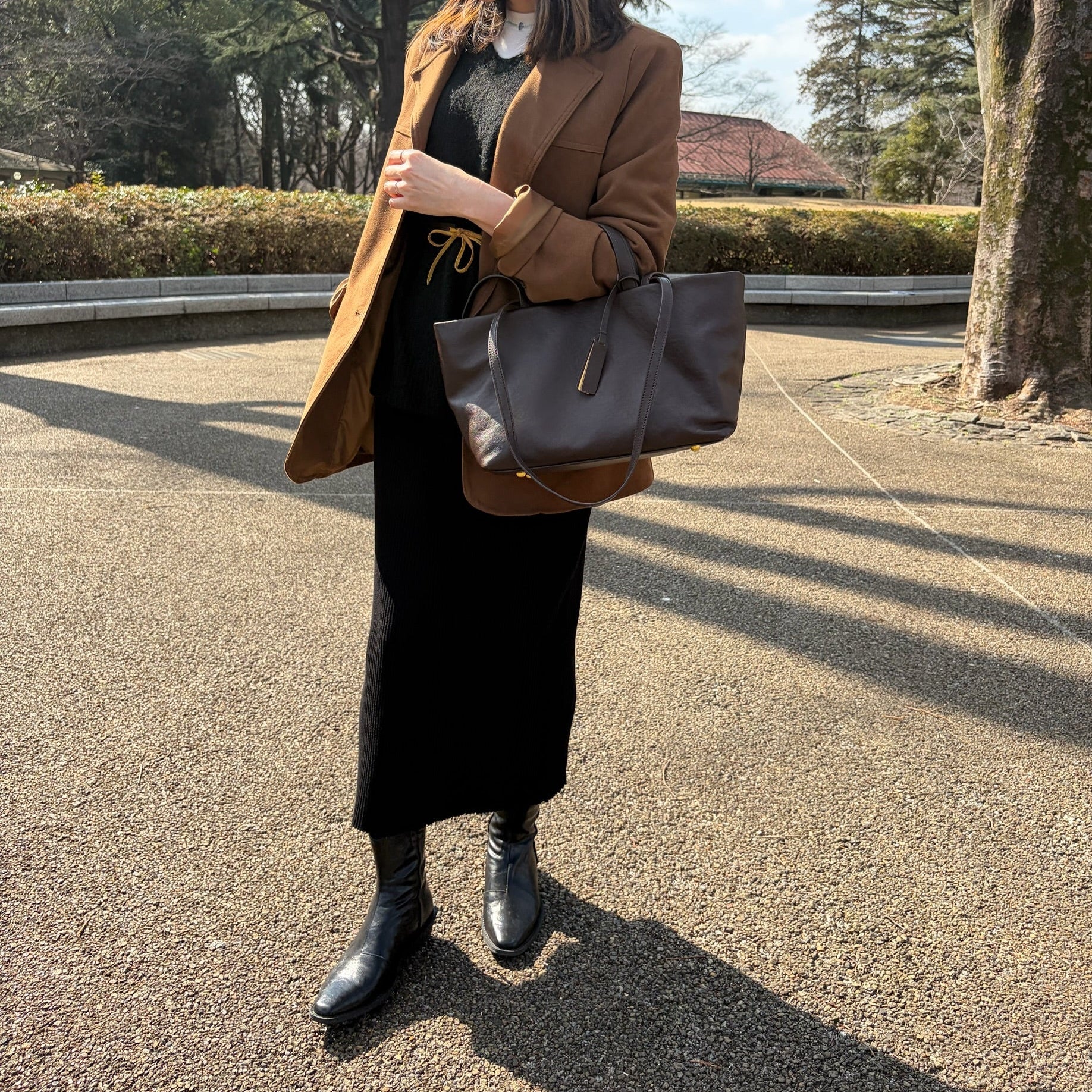 Anon(Brown)｜柔らかい牛革バッグ 2way 大人女性向け | seloah